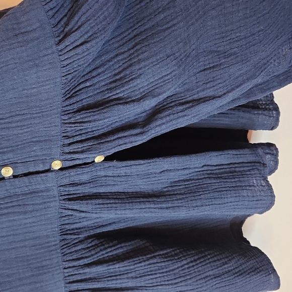 BEACHLUNCHLOUNGE Lexa Midi Dress Navy, size M - Picture 5 of 13